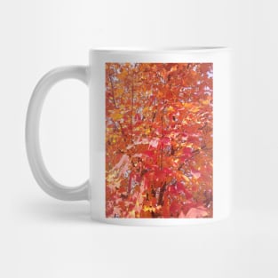 Red Autumn Leaves Mug